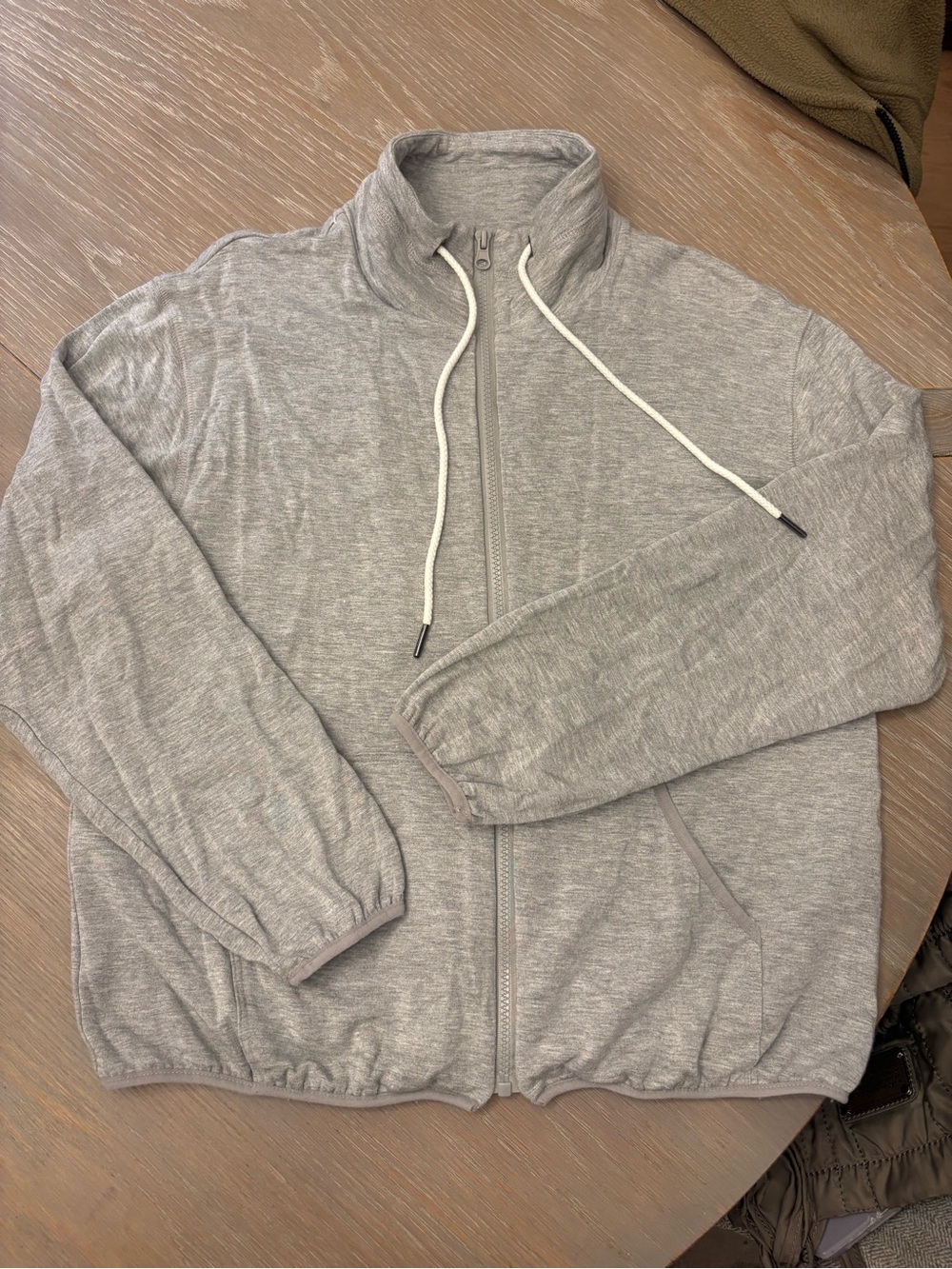 MELLODAY Light Gray Women's Zip-Up Jacket
